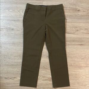 Ann Taylor Devin Fit Olive Trousers